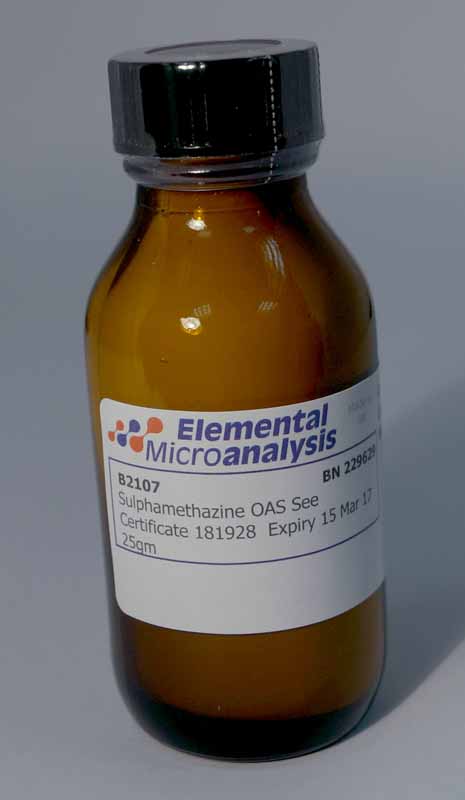 Sulphamethazine OAS See Certificate 267171  Expiry 27- Aug- 25  25gm