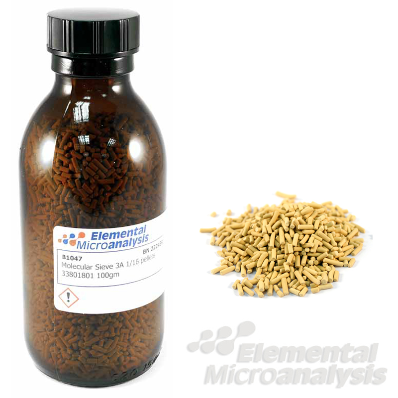 Molecular Sieve 3A 1/16 pellets 33801801 100 g