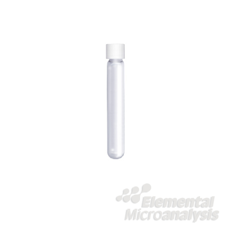 Labco Exetainer® 12ml Borosilicate Vials, Round Bottom (Wide Thread), Non-Evacuated, No Label, White Cap. Pack of 1000