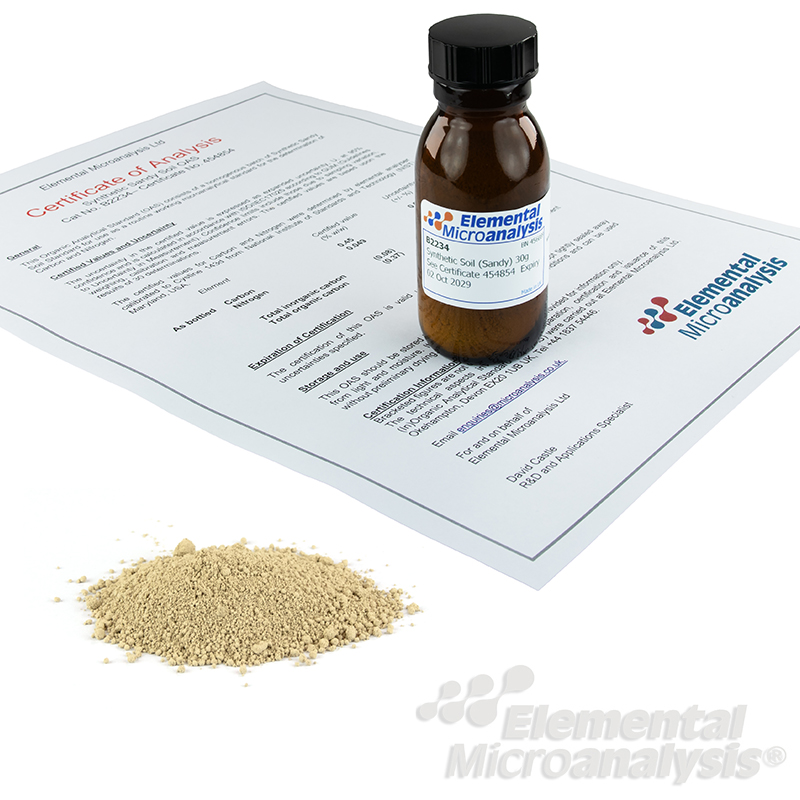 Synthetic-Soil-Sandy-30g-See-Certificate-454854--Expiry-02-Oct-2029