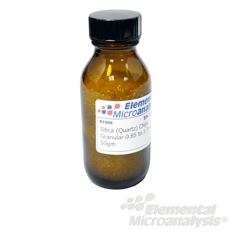 Silica (Quartz) Chips Granular 0.85 to 1.7mm 50 g