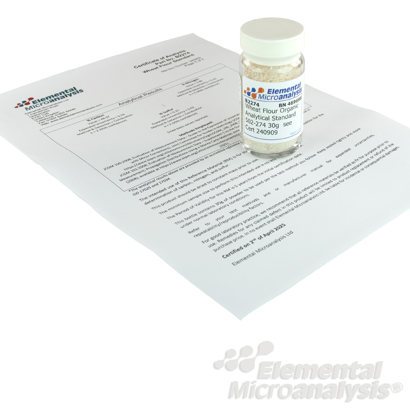 Wheat Flour Organic Analytical Standard 502-274 30g  see Cert 240909