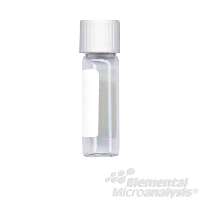 Labco Exetainer® 5.9ml Soda Glass Vial Flat bottom 55x15.5mm Non-Evacuated labelled Seal + White Cap. Pack of 1000