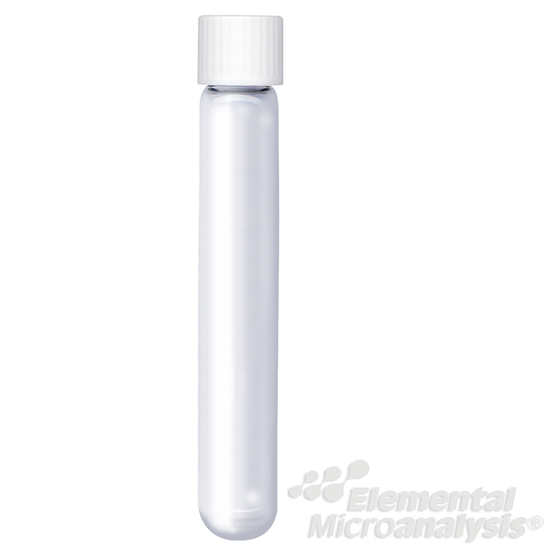 Labco Exetainer® 12ml Borosilicate Glass Vial Round bottom 101x15.5mm Evacuated Unlabelled Seal + White Cap. Pack of 1000